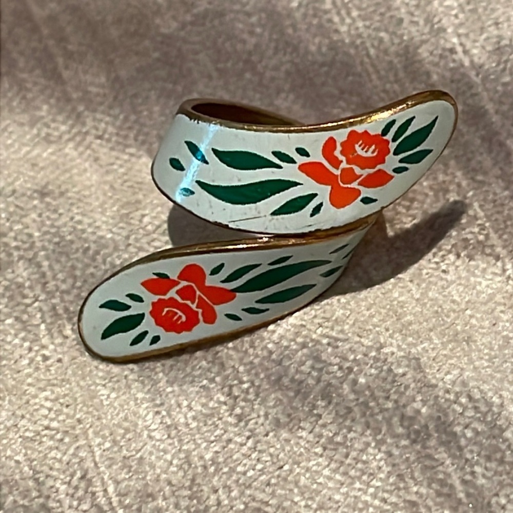 Vintage Bronze Floral Ring